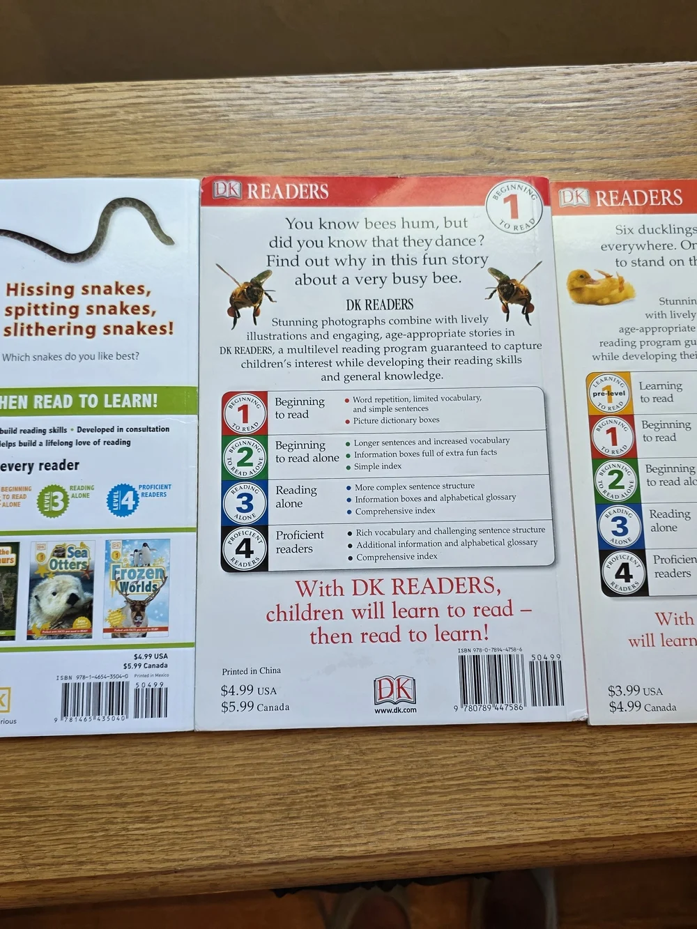 Busy Buzzy Bee and two other natural titles by DK Level 1 readers